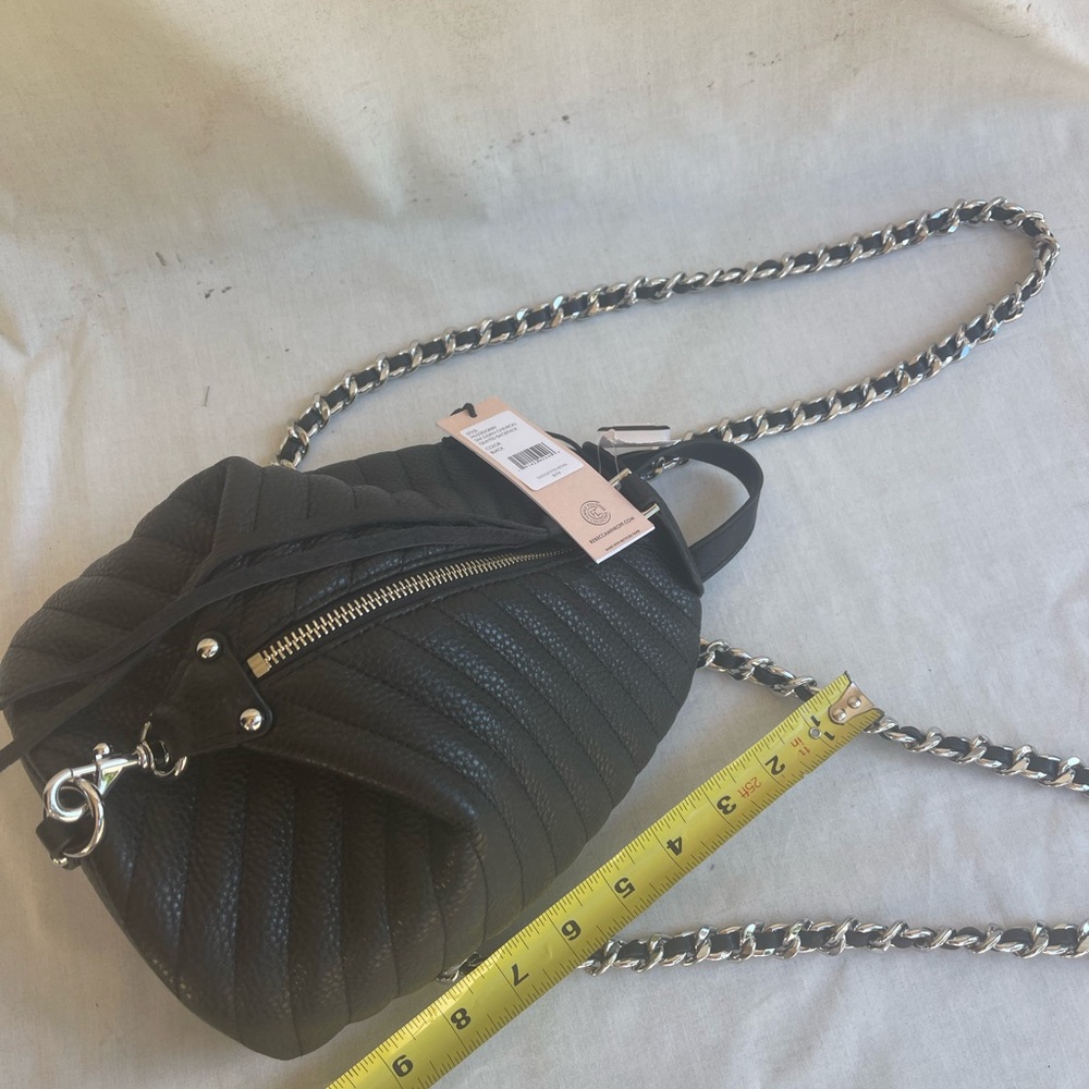 Julian Chevron Quilted Backpack Small black leather, New (Comes w/ removed tags) - Picture 10 of 14